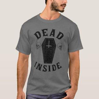Totes Inside Coffin Cross Skull Halloween Funny T-Shirt