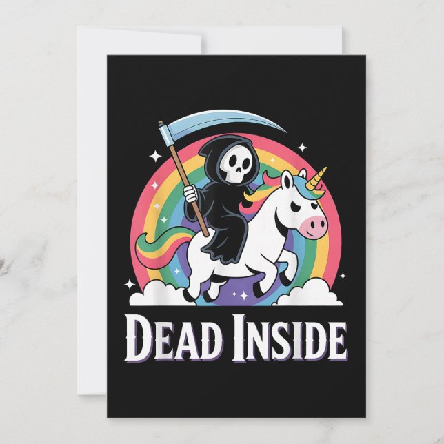 Totes Inside Einladung (Vorderseite)