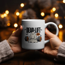 Totes-Lift-Gespenst Halloween Fitness Design