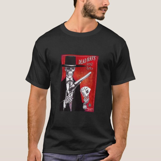 Totes Mann's Hand Goth Styled Western Poker T-Shir T-Shirt (Vorderseite)