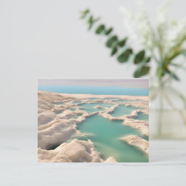 Totes Meer in Israel Postkarte (Stehend Vorderseite)