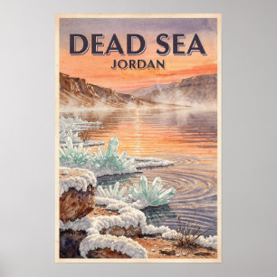 Totes Meer Jordanien Reise Poster