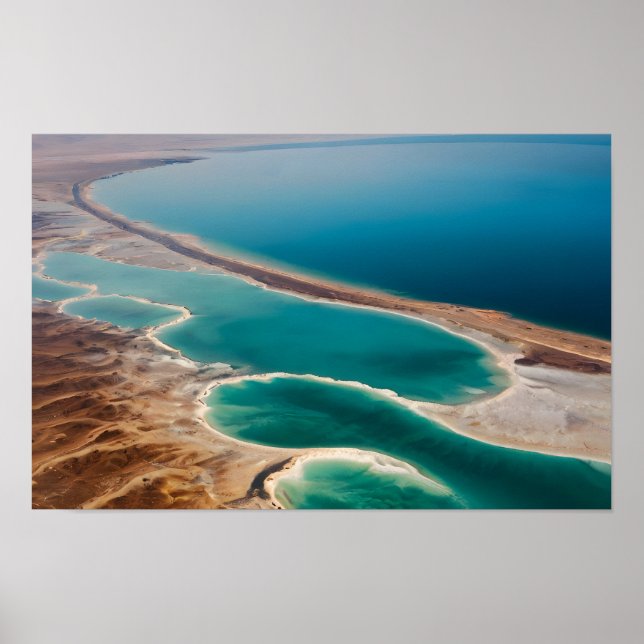 Totes-Meer-Landschaft Israel Poster (Vorne)