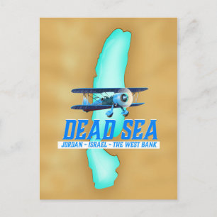 Totes-Meer-Reiseposter Postkarte