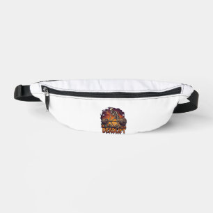 Totes Skelett Hantel Halloween Kürbisse Grab Bauchtasche