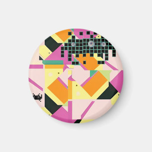 Tötete sie mit Memphis-Design-Kindness Magnet