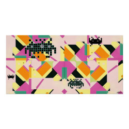 Tötete sie mit Memphis-Designed-Kindness Poster