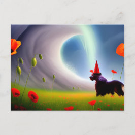 Toto Blickwinkel auf die Welle in einer Mohnfeld-P Postkarte