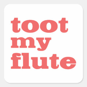 Toto My Flute Quadratischer Aufkleber