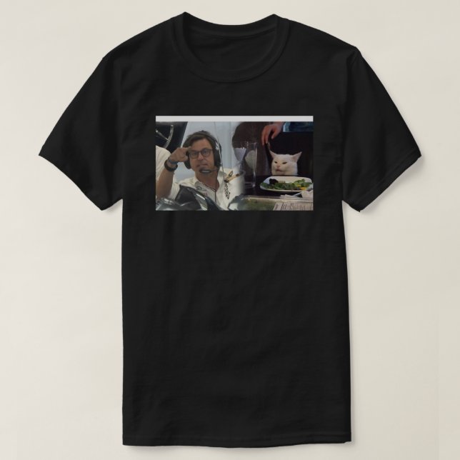 Toto Wolff Cat Meme Tasse T-Shirt (Design vorne)