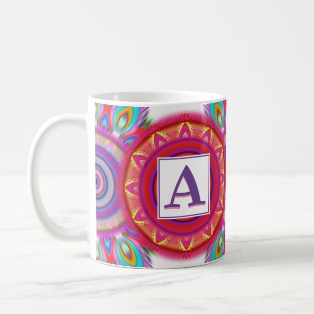 Totpsychedelische Regenbogenkaffee-Tasse Kaffeetasse (Links)