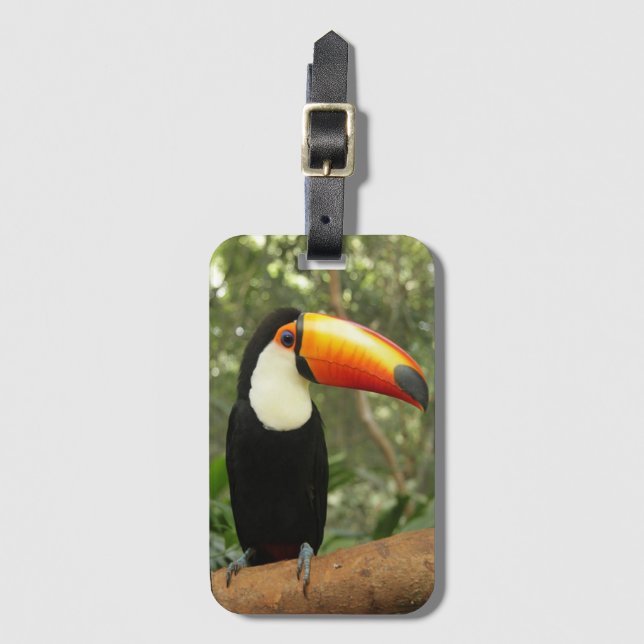 Toucan am Baumzweig Gepäckanhänger (Vorderseite Vertikal)