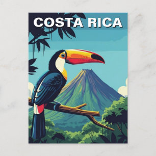 Toucan at Arenal Volcano Costra Rica Travel Postkarte