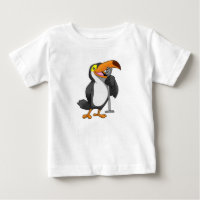 Toucan bei Musik mit Mikrofon