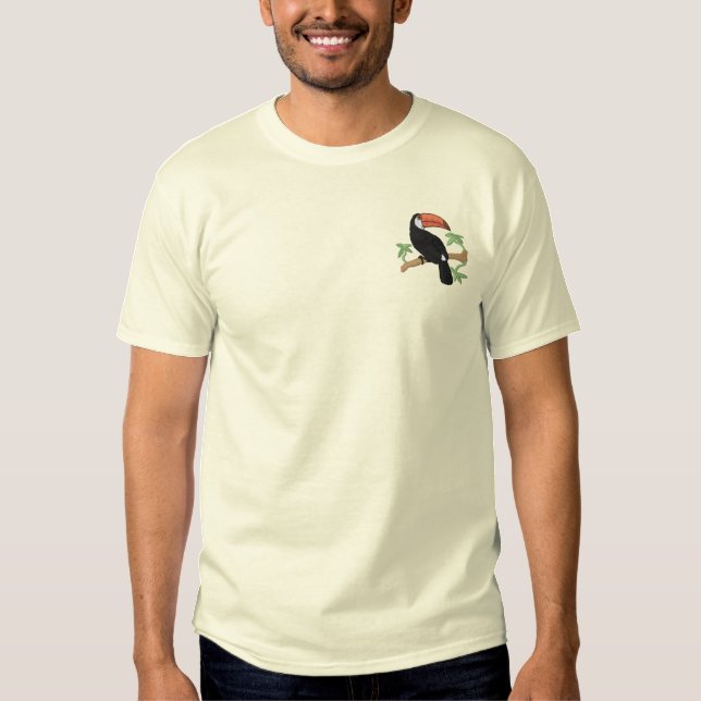 Toucan Besticktes T-Shirt (Vorderseite)
