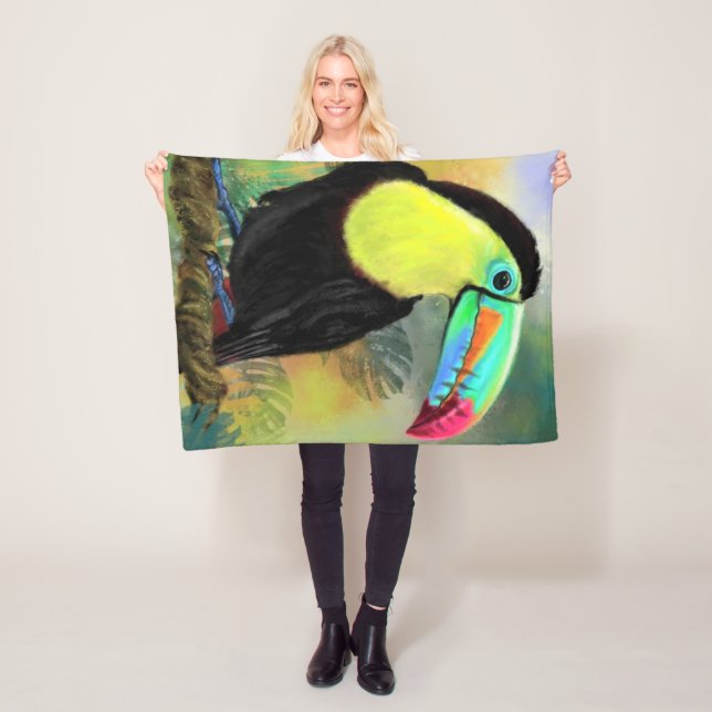 Toucan Bird Baby Fleece Blanket (Beispiel)