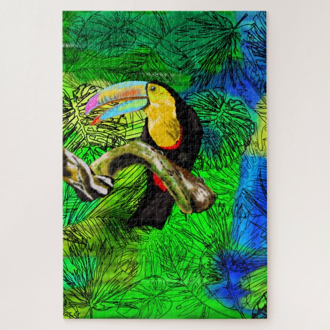 Toucan Bird Jigsaw Puzzle Toco (Vertikal)