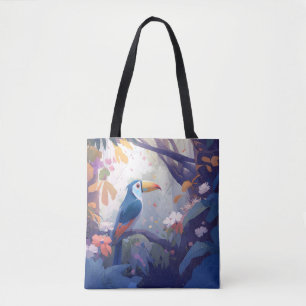 Toucan Bird Portrait Animal Painting Wildlife Free Tasche