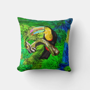 Toucan Bird Throw Kissen