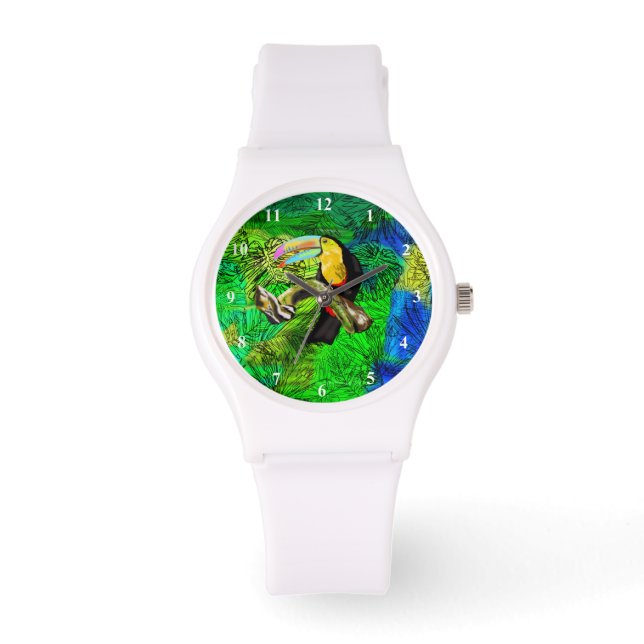 Toucan Bird Watch Toco Armbanduhr (Vorderseite)