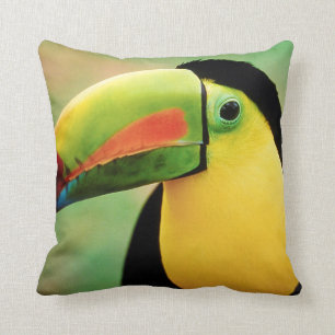 Toucan Bird Wild Nature Farbige Fotografie Kissen