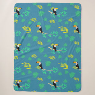 Toucan Blue und Green Tropenwald Sherpadecke