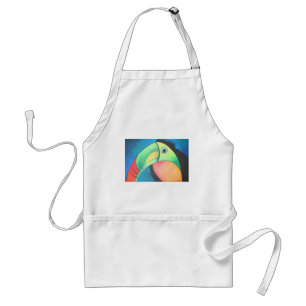Toucan Childlike Cartoon Painting Schürze