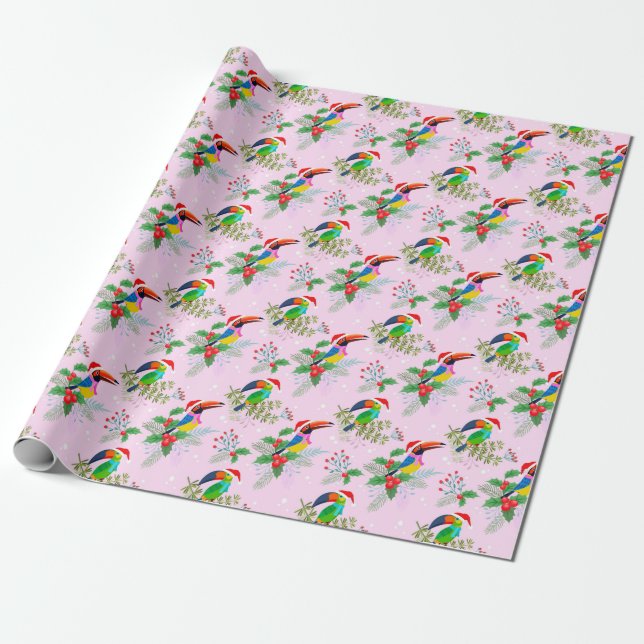 Toucan Christmas Geschenkpapier (Ungerollt)