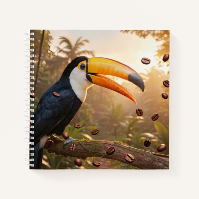 TOUCAN - COFFEE KÖNIGIN NOTIZBUCH (Vorderseite)
