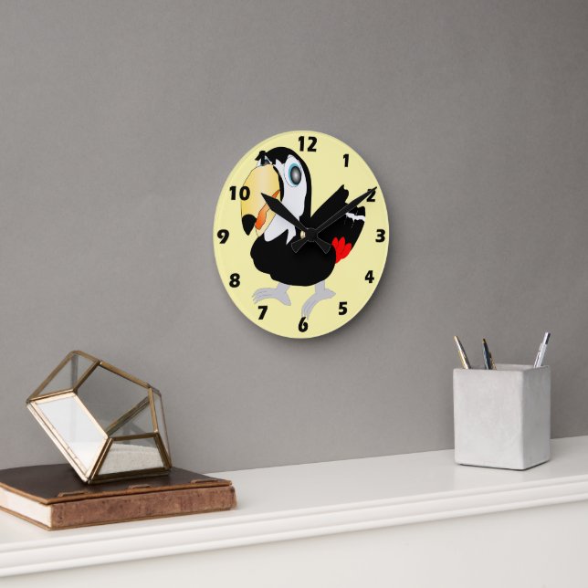 Toucan Design Runde Wanduhr (Büro)