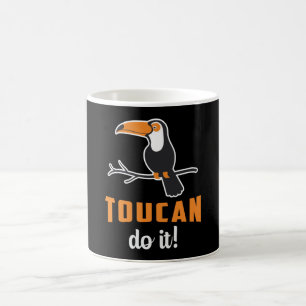 Toucan Do it Bird Watcher Watching Retro Toucans Kaffeetasse
