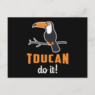 Toucan Do it Bird Watcher Watching Retro Toucans Postkarte