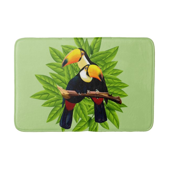 Toucan Duo Green Badematte (Vorderseite)
