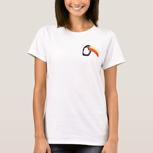 Toucan Exotic Jungle Bird Ladys T - Shirt Top Shir (Vorderseite)