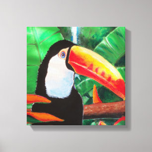 Toucan Exotic Wildlife Bird Wrapped Canvas Art Leinwanddruck
