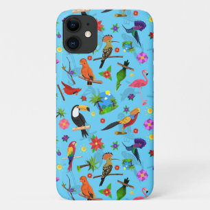 Toucan Flamingo und Arara nahtlose Vogelmuster Case-Mate iPhone Hülle