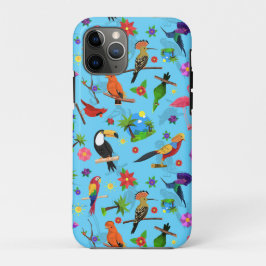 Toucan Flamingo und Arara nahtlose Vogelmuster Case-Mate iPhone Hülle