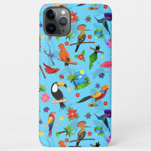 Toucan Flamingo und Arara nahtlose Vogelmuster iPhone 11Pro Max Hülle