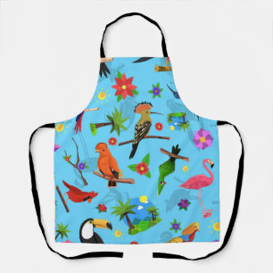 Toucan Flamingo und Arara nahtlose Vogelmuster Schürze