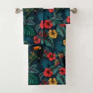 Toucan garden 2 badhandtuch set