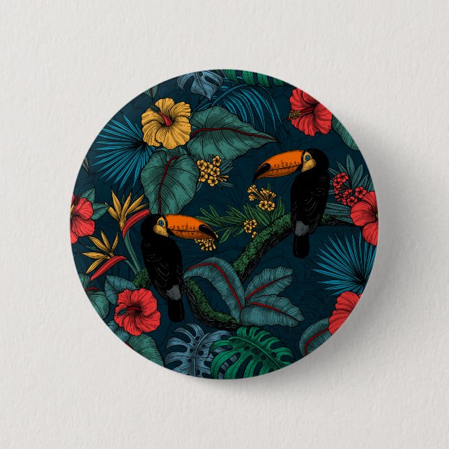 Toucan garden 2 button (Vorderseite)