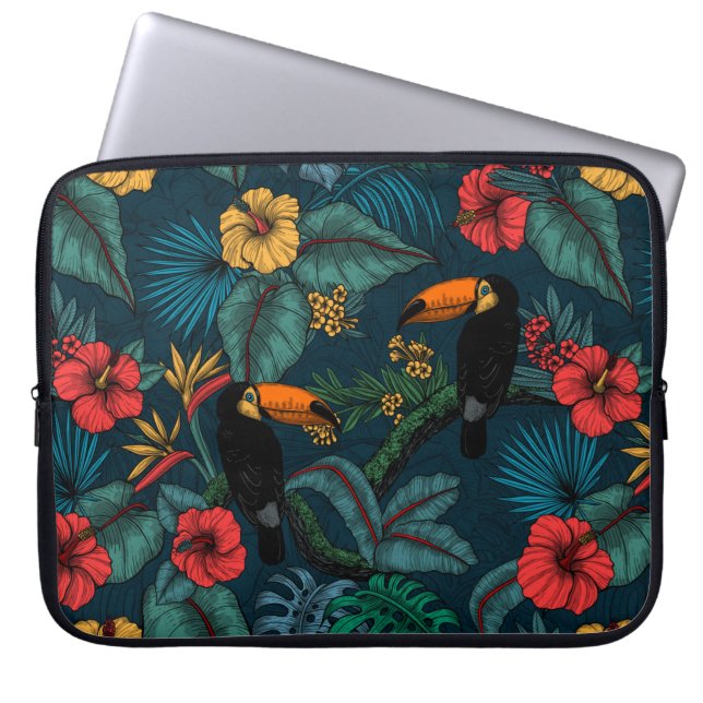 Toucan garden 2 laptopschutzhülle (Vorderseite)