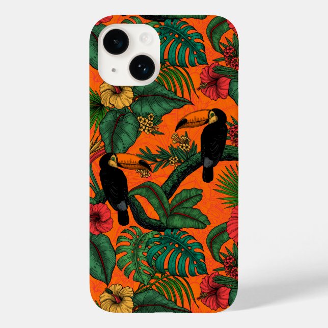 Toucan Garden Case-Mate iPhone 14 Hülle (Rückseite)