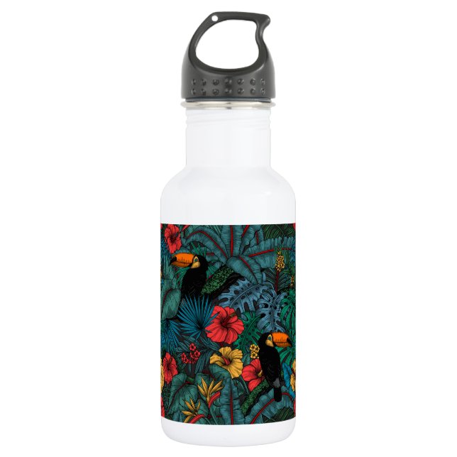 Toucan Garden Edelstahlflasche (Vorderseite)