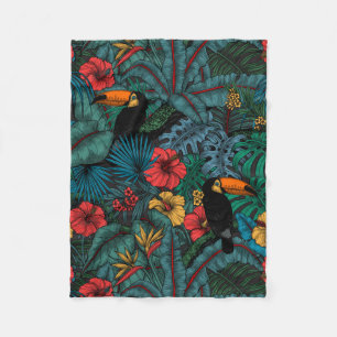 Toucan Garden Fleecedecke