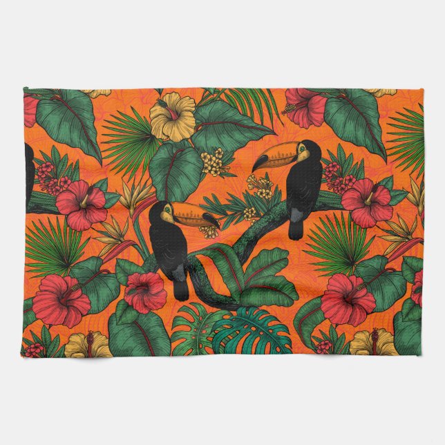 Toucan Garden Geschirrtuch (Horizontal)