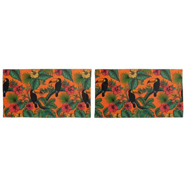 Toucan Garden Kissenbezug (Vorderseite-Set)