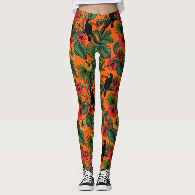Toucan Garden Leggings (Vorderseite)