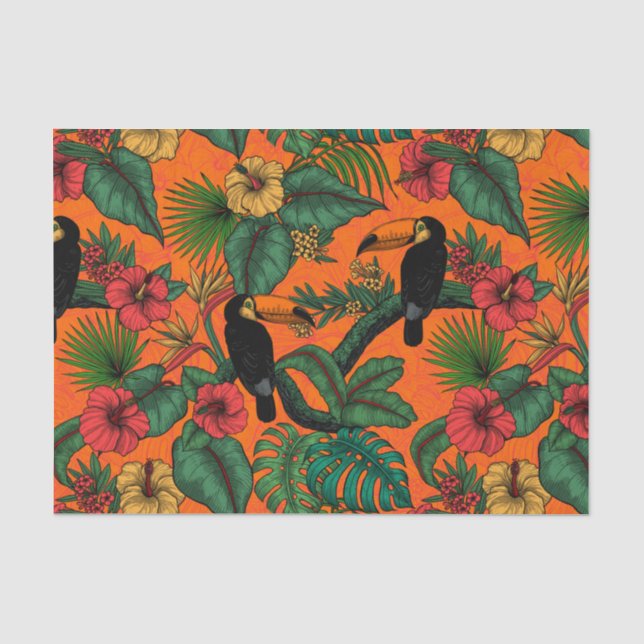 Toucan Garden Seidenpapier (Vorderseite)
