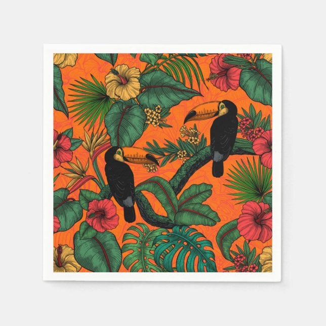 Toucan Garden Serviette (Vorderseite)